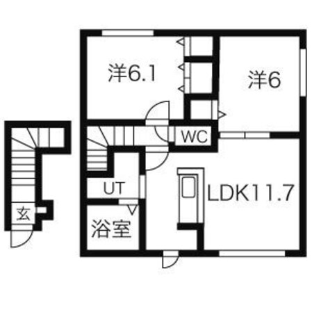 新川駅 徒歩13分 2階の物件間取画像